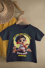 Load image into Gallery viewer, Custom Name Can Not Keep Calm It Is My First Durga Puja Half Sleeves T-Shirt for Boy-KidsFashionVilla
