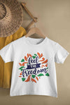 Feel The Freedom Independence Day Half Sleeves T-Shirt for Boy-KidsFashionVilla