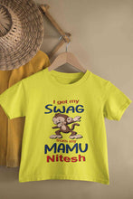 Load image into Gallery viewer, Custom Name Swag From My Mamu Half Sleeves T-Shirt for Boy-KidsFashionVilla
