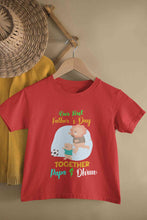Load image into Gallery viewer, Custom Name Our First Father Day Half Sleeves T-Shirt for Boy-KidsFashionVilla
