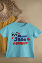 Load image into Gallery viewer, Custom Name Panda Maasi ki Jaan Half Sleeves T-Shirt for Boy-KidsFashionVilla
