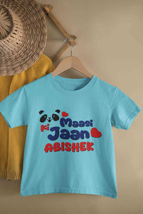 Custom Name Panda Maasi ki Jaan Half Sleeves T-Shirt for Boy-KidsFashionVilla