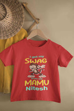 Load image into Gallery viewer, Custom Name Swag From My Mamu Half Sleeves T-Shirt for Boy-KidsFashionVilla
