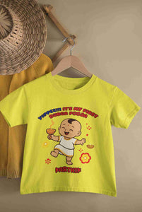Custom Name Yippee !! It Is My First Durga Pooja Half Sleeves T-Shirt for Boy-KidsFashionVilla