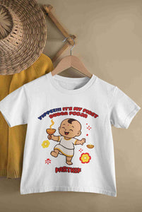Custom Name Yippee !! It Is My First Durga Pooja Half Sleeves T-Shirt for Boy-KidsFashionVilla