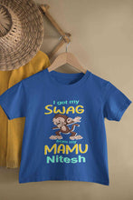Load image into Gallery viewer, Custom Name Swag From My Mamu Half Sleeves T-Shirt for Boy-KidsFashionVilla

