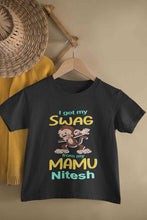 Load image into Gallery viewer, Custom Name Swag From My Mamu Half Sleeves T-Shirt for Boy-KidsFashionVilla
