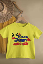 Load image into Gallery viewer, Custom Name Panda Maasi ki Jaan Half Sleeves T-Shirt for Boy-KidsFashionVilla
