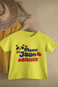 Custom Name Panda Maasi ki Jaan Half Sleeves T-Shirt for Boy-KidsFashionVilla