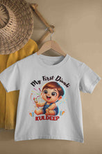 Load image into Gallery viewer, Custom Name My First Diwali Half Sleeves T-Shirt for Boy-KidsFashionVilla
