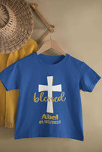 Load image into Gallery viewer, Custom Name And Date Blessed Baptism Christening Day Half Sleeves T-Shirt for Boy-KidsFashionVilla
