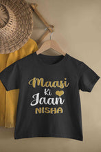 Load image into Gallery viewer, Custom Name Maasi ki Jaan Half Sleeves T-Shirt For Girls -KidsFashionVilla
