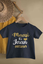 Load image into Gallery viewer, Custom Name Maasi ki Jaan Half Sleeves T-Shirt For Girls -KidsFashionVilla
