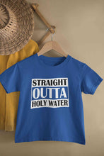 Load image into Gallery viewer, Holy Water Baptism Christening Day Half Sleeves T-Shirt For Girls -KidsFashionVilla
