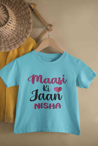 Custom Name Maasi ki Jaan Half Sleeves T-Shirt For Girls -KidsFashionVilla