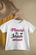 Load image into Gallery viewer, Custom Name Maasi ki Jaan Half Sleeves T-Shirt For Girls -KidsFashionVilla
