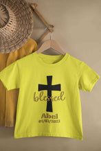 Load image into Gallery viewer, Custom Name And Date Blessed Baptism Christening Day Half Sleeves T-Shirt for Boy-KidsFashionVilla
