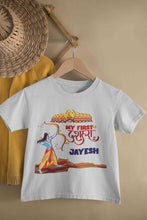 Load image into Gallery viewer, Custom Name My First Dussehra Half Sleeves T-Shirt for Boy-KidsFashionVilla
