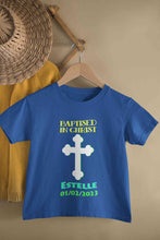 Load image into Gallery viewer, Custom Name And Date Baptised In Christ Christening Day Baptism Half Sleeves T-Shirt for Boy-KidsFashionVilla
