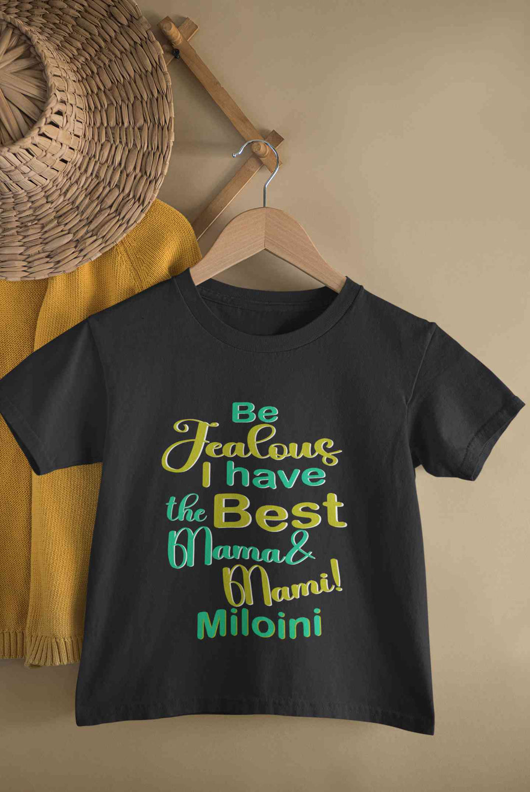 Custom Name I Have The Best Mama And Mami Half Sleeves T-Shirt For Girls -KidsFashionVilla