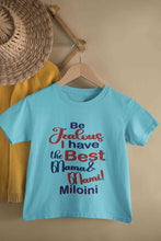 Load image into Gallery viewer, Custom Name I Have The Best Mama And Mami Half Sleeves T-Shirt For Girls -KidsFashionVilla
