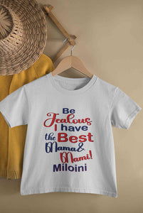 Custom Name I Have The Best Mama And Mami Half Sleeves T-Shirt For Girls -KidsFashionVilla