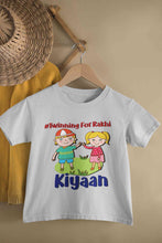 Load image into Gallery viewer, Custom Name Twinning For Rakhi Raksha Bandhan Half Sleeves T-Shirt for Boy-KidsFashionVilla
