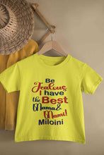 Load image into Gallery viewer, Custom Name I Have The Best Mama And Mami Half Sleeves T-Shirt For Girls -KidsFashionVilla
