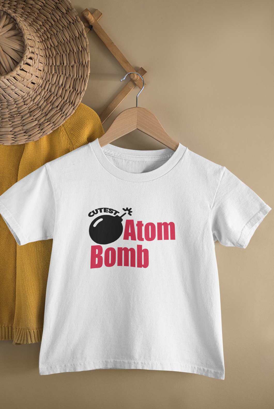 Cutest Atom Bomb Half Sleeves T-Shirt for Boy-KidsFashionVilla