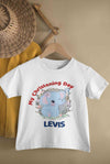 Custom Name Christening Day Baptism Half Sleeves T-Shirt for Boy-KidsFashionVilla