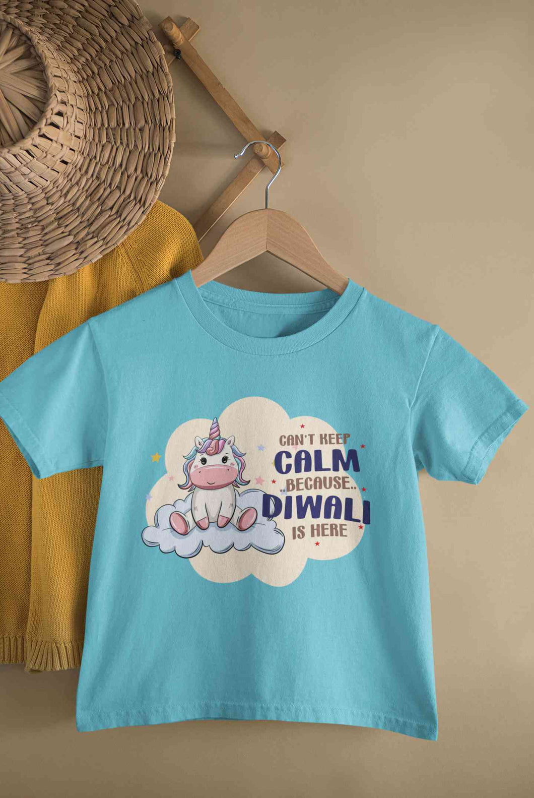 Can Not Keep Calm Because Diwali Is Here Half Sleeves T-Shirt For Girls -KidsFashionVilla