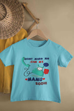 Load image into Gallery viewer, Custom Name Do Not Make Me Call My Mamu Half Sleeves T-Shirt For Girls -KidsFashionVilla
