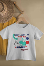 Load image into Gallery viewer, Custom Name Do Not Make Me Call My Mamu Half Sleeves T-Shirt For Girls -KidsFashionVilla
