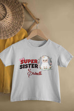 Load image into Gallery viewer, Custom Name Super Sister Raksha Bandhan Half Sleeves T-Shirt For Girls -KidsFashionVilla
