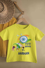 Load image into Gallery viewer, Custom Name Proud To Be An Indian Independence Day Half Sleeves T-Shirt for Boy-KidsFashionVilla
