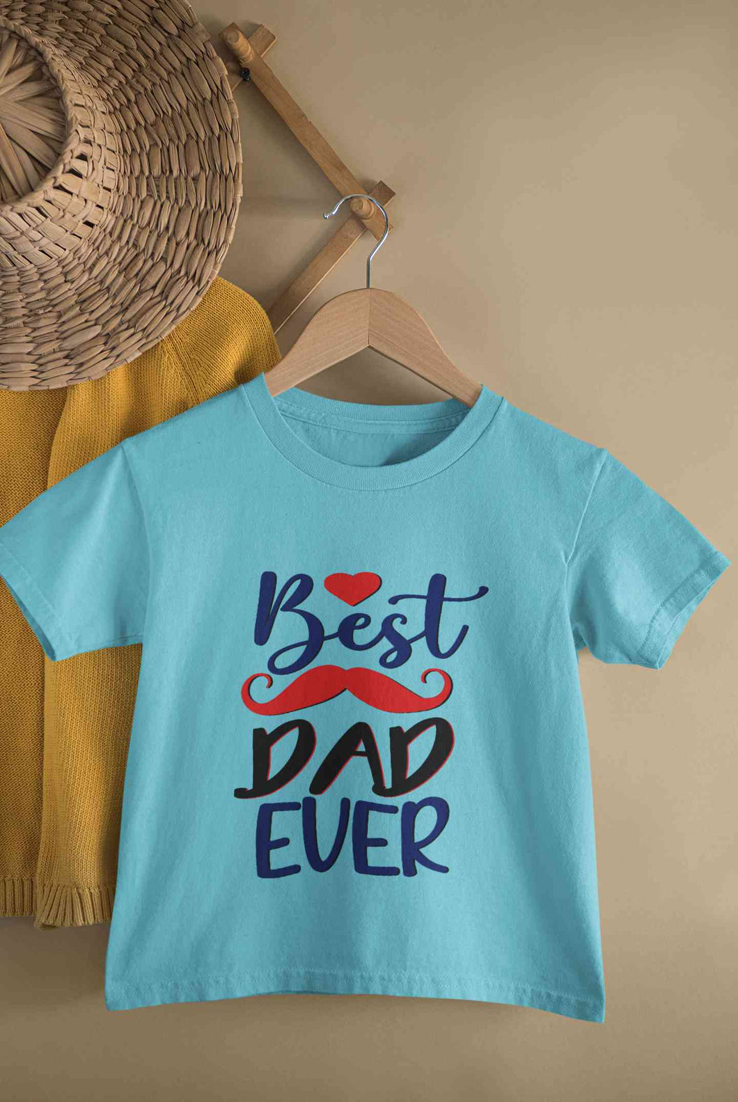 Best Dad Ever Fathers Day Half Sleeves T-Shirt for Boy-KidsFashionVilla