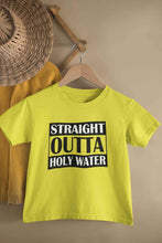 Load image into Gallery viewer, Holy Water Baptism Christening Day Half Sleeves T-Shirt For Girls -KidsFashionVilla
