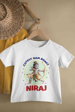 Load image into Gallery viewer, Custom Name Cutest Ram Bhakt Half Sleeves T-Shirt for Boy-KidsFashionVilla

