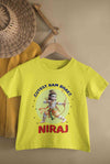 Custom Name Cutest Ram Bhakt Half Sleeves T-Shirt for Boy-KidsFashionVilla