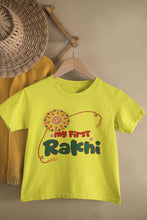 Load image into Gallery viewer, My First Meri Pehli Rakhi Raksha Bandhan Half Sleeves T-Shirt for Boy-KidsFashionVillalla
