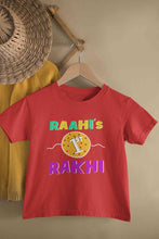 Load image into Gallery viewer, Custom Name First Rakhi Half Sleeves T-Shirt For Girls -KidsFashionVilla
