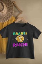Load image into Gallery viewer, Custom Name First Rakhi Half Sleeves T-Shirt For Girls -KidsFashionVilla
