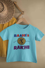 Load image into Gallery viewer, Custom Name First Rakhi Half Sleeves T-Shirt For Girls -KidsFashionVilla
