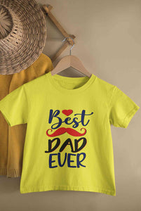 Best Dad Ever Fathers Day Half Sleeves T-Shirt for Boy-KidsFashionVilla