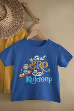 Load image into Gallery viewer, Custom Name Best Bro Ever Raksha Bandhan Half Sleeves T-Shirt for Boy-KidsFashionVilla
