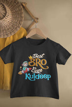 Load image into Gallery viewer, Custom Name Best Bro Ever Raksha Bandhan Half Sleeves T-Shirt for Boy-KidsFashionVilla
