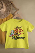 Load image into Gallery viewer, Custom Name Best Bro Ever Raksha Bandhan Half Sleeves T-Shirt for Boy-KidsFashionVilla
