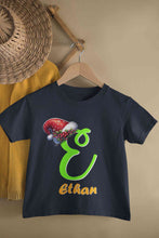 Load image into Gallery viewer, Custom Name Christmas Half Sleeves T-Shirt for Boy-KidsFashionVilla
