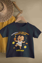 Load image into Gallery viewer, Custom Name Yippee !! It Is My First Durga Pooja Half Sleeves T-Shirt for Boy-KidsFashionVilla
