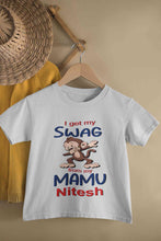 Load image into Gallery viewer, Custom Name Swag From My Mamu Half Sleeves T-Shirt for Boy-KidsFashionVilla
